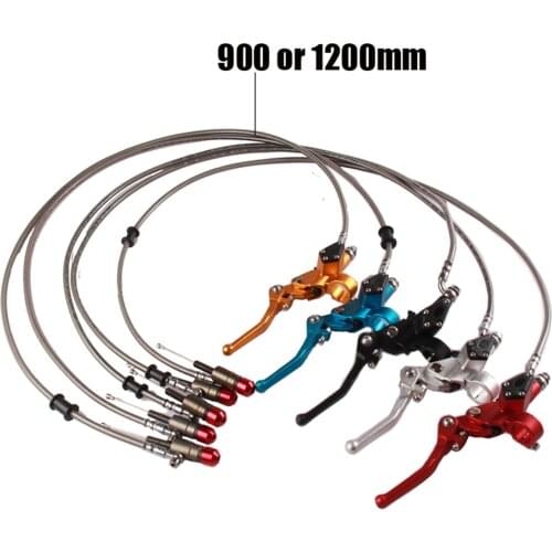 Motorcycle 900MM 1200MM Hydraulic Foldable Clutch Levers Master Slave Cylinder For Dirt Bike 125cc 140cc 250cc Vertical Engine
