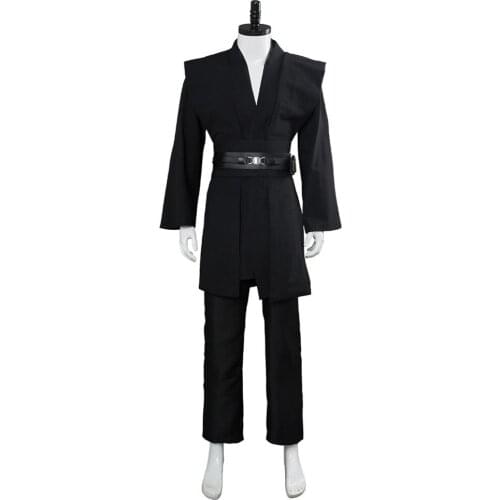 Star Cosplay Wars Anakin COSplay Costume Black Robe Cloak Halloween Cosplay Costumes