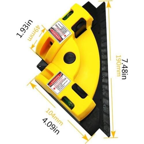 Right Angle Laser Level Red Line Square Levels Projection 635nm 90 Degree Wire Tools Horizontal Vertical Measurement Tools