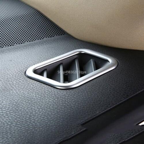 For Toyota Highlander 2015-2018 2019 Matte Air Conditioning Outlet Vent Trim Cover AC Output Frame Interior Car Accessories 2pcs
