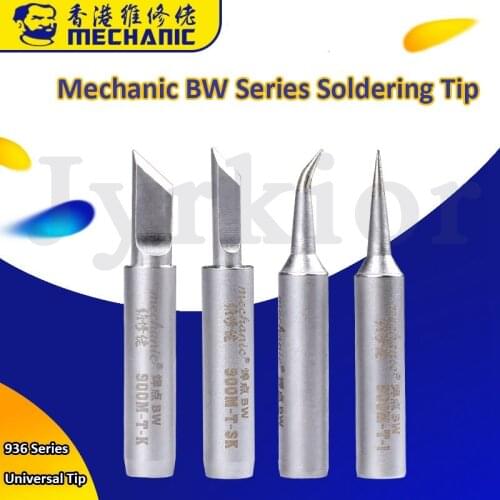 Mechanic BW Serial 936 Lead-free Solder Iron Tip Soldering Head For Mobile Phone Motherboard Repair Welding Tool