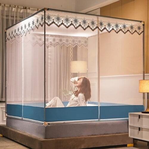 Frame Mosquito Net for bed , Canopy Bed Curtains, Mosquito-proof Cloth Foldable, Bed Canopy for adult Kids Toddlers, Bedroom Dec