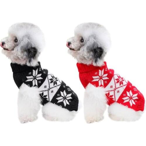Dog Warm Sweater Clothing Winter Christmas Pet Knitted Clothes for Small Medium Dogs Pet Chihuahua Yorkshire Outfits Pet Vest