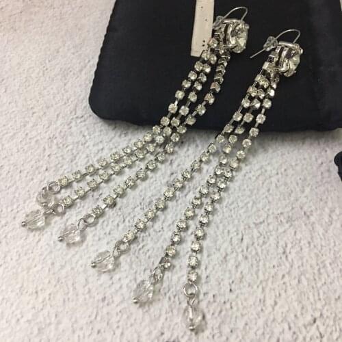 Retro fashion net red wild face thin earrings