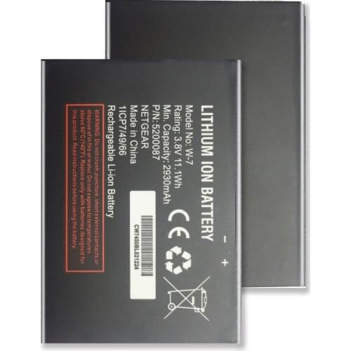 W-7 Battery W7 For Netgear Sierra Aircard 790S 810S Battery Wireless Router 2930mAh 3.8V