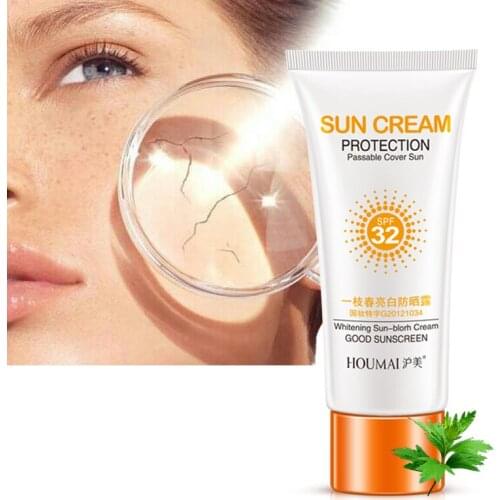 Skin Protective Cream Facial Body Sunscreen Whitening Sun Cream Anti-Aging Oil-control Moisturizing SPF 32 Face Cream Sun Day