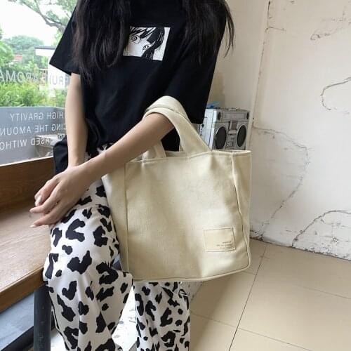 2020 Women Canvas Shoulder Bags Shopping Bag Tote Package Crossbody Bags Purses Casual Handbag For Women Bookbag