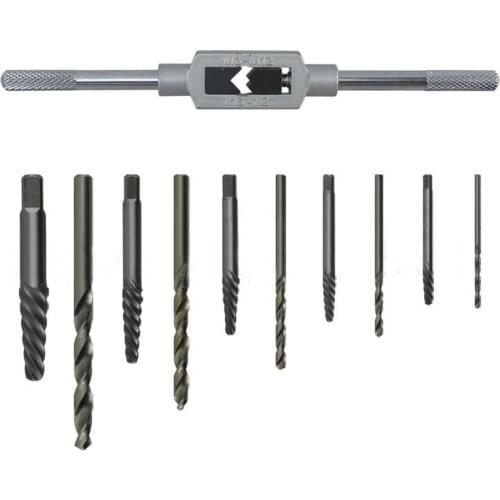 NEW 11Pcs Adjustable Tap Die Damaged Broken Screw Extractor Drill Bit Bolt Stud Remover Tool Kit 2.0/3.0/4.0/6.5/7.5mm