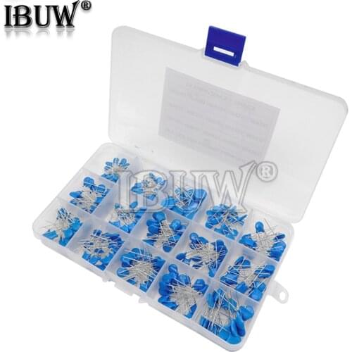 15Values*20PCS Capacitor Set High Voltage Ceramic Capacitors Assortment Assorted Kit Box 1nF 2.2nF 10nF 22nF 0.47nF 0.56nF-10nF