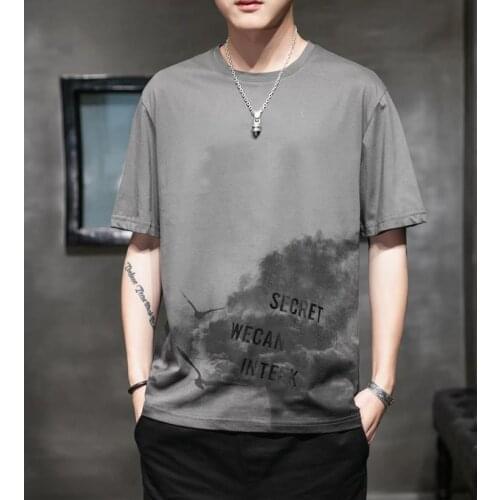 2020 High Quality Fashion Mens T Shirts Casual Short Sleeve T-shirt Mens Solid Casual Cotton Tee Shirt Summer Clothing M-4XL