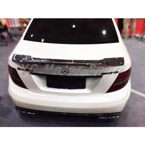 Car Accessories Carbon Fiber CLS-RNT Style Rear Spoiler Fit For 2008-2013 MB W204 C63 Sedan C Class Rear Wing