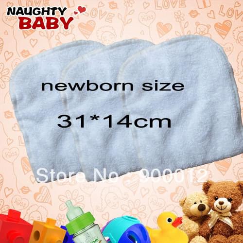 Free Shipping Promotion Newborn Baby Inserts Reusable Cloth Diapers Inserts for 3 layers of microfibe