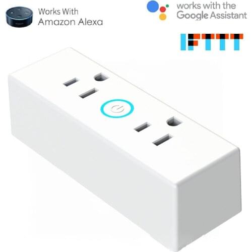 ST20 New Smart Timing Socket Wireless 2 Outlet WIFI Power Socket Plug US Plug APP Control Function for Smart Home Automation