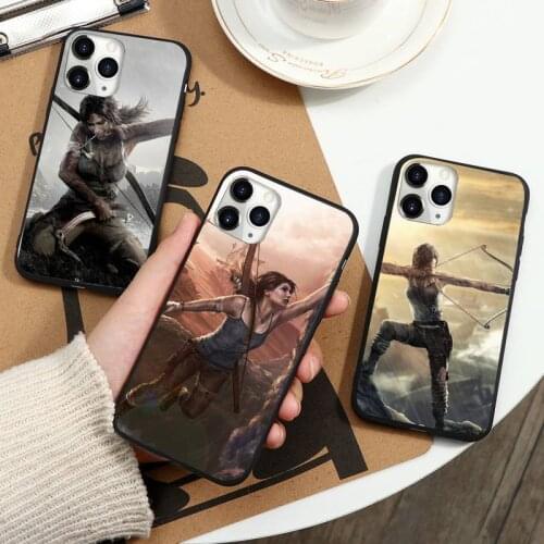 Tomb raider ps4 sticker Phone Case for iPhone 11 12 mini pro XS MAX 8 7 6 6S Plus X 5S SE 2020 XR