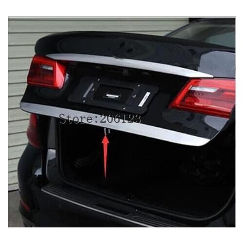 For BMW 5 SERIES G30 2017 2018 Stainless Steel Rear Tail Gate Molding Cover Trim 1pcs Car Styling Accessories