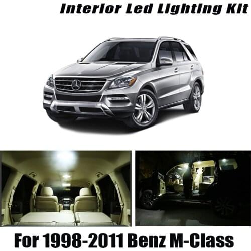 For Mercedes Benz M ML Class W163 W164 W166 AMG 1998-2011 Vehicle LED Interior Light Canbus No Error Car Accessories