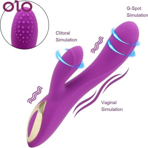 OLO Dildo Vibrator Rabbit Vibrator 10 Speed G Spot Clitoral Stimulator Powerful Masturbation Sex Toys For Women Adult Products