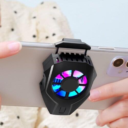 MEMO Mobile Phone Radiator Phone Cooling Fan Case Cold Wind Handle Fan DL01 for PUGB Phone Cooler Phone Cooling Fan