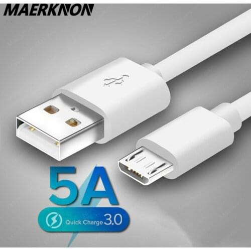 Micro USB Cable 5A Fast Charging For Redmi 7 Note 5 Mobile Phone USB Cable For Samsung S6 S7 Huawei Xiaomi Android Phone Cables