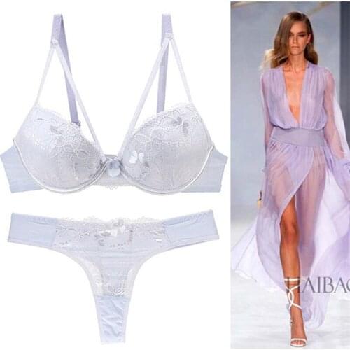 5 colors brassiere set sexy lace bra sets comfortable underwear set solid crop top female lingerie for women underwire push up