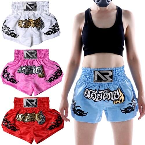 Short Muay Thay Thai Boxing Short Kickboxing Children Sanda MMA Boxing Suits Adult Kids Competition Training Bjj Fighting Pants
