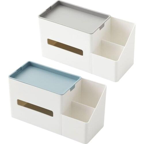 Kitchen Desktop Storage Boxes Cabinets Cutlery Tissue Boxes Covered Plastic Cosmetic Storage Boxes Desktop Organizer