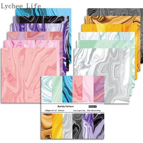 Lychee Life 12Sheets Junk Journal Scrapbooking Pads Paper Origami Art Background Paper Card Making DIY Scrapbook Paper Crafts