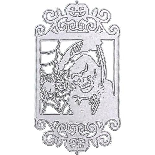 Halloween Skull Metal Cutting Dies Stencil DIY Scrapbooking Album Paper Card Template Mold Embossing Craft Decoration