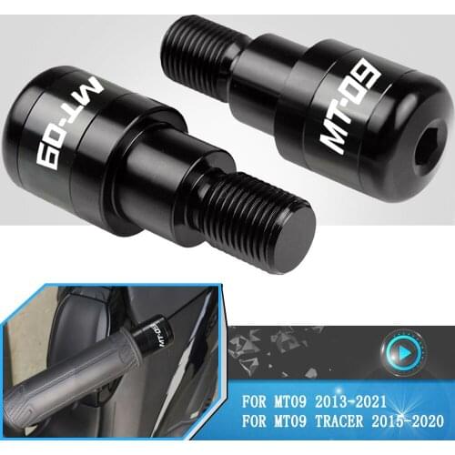 Motorcycle Handlebar Grip Slider Cap Plug Handle Bar End For Yamaha MT09 MT-09 TRACER 13 2014 2015 2016 2017 2018 2019 2020 2021