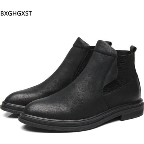 Winter Boots for Men Male Chelsea Boots Men Casual Shoes Platform Ankle Boots for Man 2021 Luxury Brand Shoes Man Zapatos Hombre