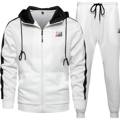 Print Mens Tracksuits Set 2021 New Fashion Sweat Suits Spring Autumn Men Jacket Sweatpants 2 Piece Joggers Set Male Clothes