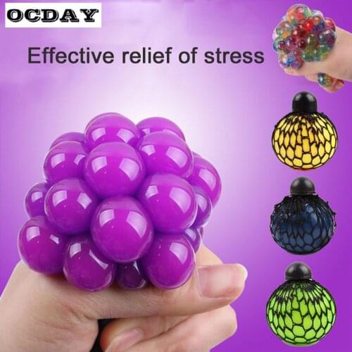 Squishy Anti-Stress Ball Splat Grape Venting Balls Squeeze Adult Stresses Reliever Toy Ball Funny Gadgets Gift Toy for children