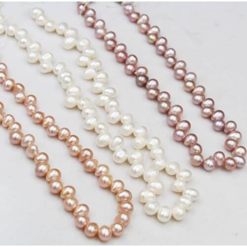 Natural freshwater pearls High-end Sanqikong rice-shaped pearls Used in jewelry making DIY necklace bracelet jewelry accessories