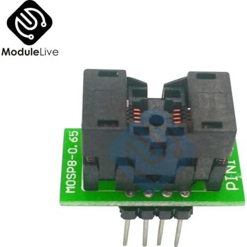 New MSOP8 To DIP8 MCU Test IC Socket Programmer Adapter Socket MO