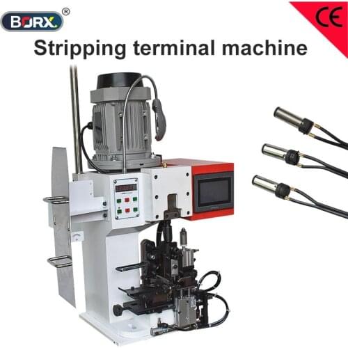 Pneumatic USB data cables stripping terminal machine power cable multie core DC terminal clamp equipment parallel wire crimp