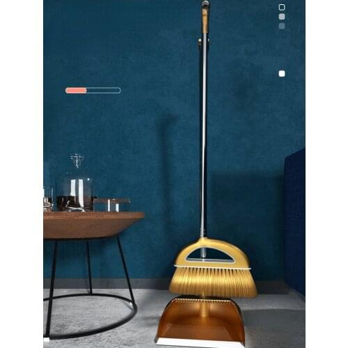 Sweeping Garden Broom Cleaning Floor Dustpan Plastic Long Broom Bristles Outdoor Limpieza Hogar Home Cleaning Tools BE50WC