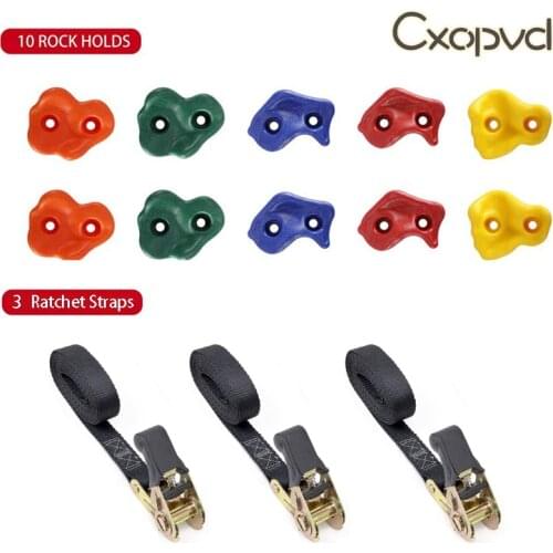 Craft DIY Rock Climbing Holds for Kids Climbing Ratchet Straps - Kids Rock Climbing Holds Rock Wall Climbing Kit