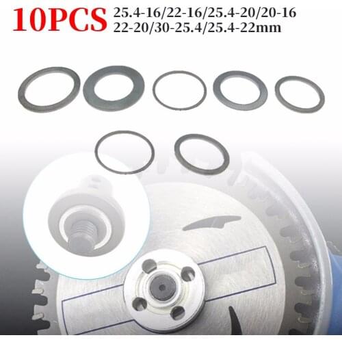 10pcs Saw Cutting Washer Inner Hole Adapter Ring Blade Aperture Change Washer 25.4-16/22-16/25.4-20/20-16/22-20/30-25.4/25.4-22