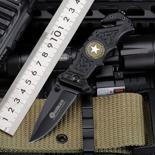 Folding Knife Portable Outdoor Knife Camping Survival High Hardness Tactical Knife Army Knife Wilderness Survival Folding Knife