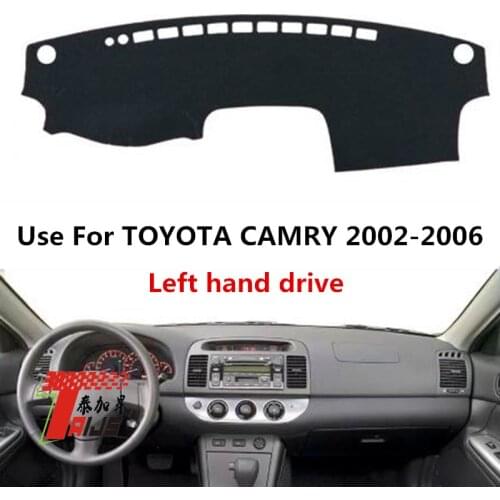 TAIJS Factory Good Quality Simple Polyester Fibre Car Dashboard Cover For TOYOTA CAMRY 2002 2003 2004 2005 2006 Left Hand Drive