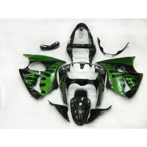 Wotefusi Motorcycle Bodywork Fairing ABS Painted For Ninja ZX 6R 2000 2001 2002 (E)