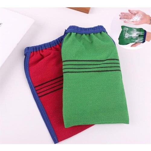 1PCS New Shower Spa Exfoliator Two-sided Bath Glove Body Cleaning Scrub Mitt Rub Dead Skin Removal Bath towel