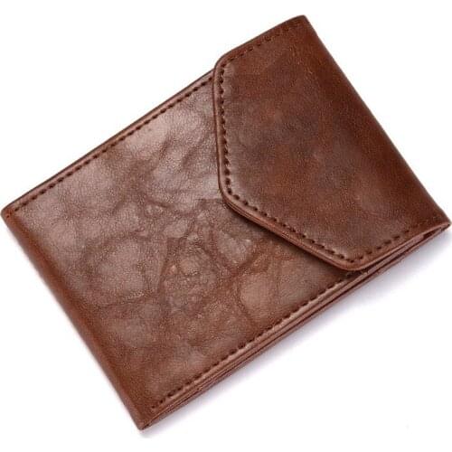 2021 Fashion Wallet Women Men Mini Ultrathin Leather Wallet Slim Wallet Coins Purse Credit Id & Card Holders Card Cases