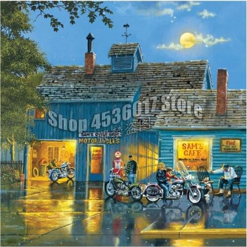5D Diy Diamond Painting Motorcycle Cross Stitch Embroidery Wall Sticker Diamond Mosaic landscape Christmas Painting Rhinestone