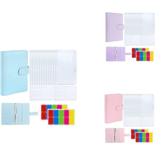 A6 PU Leather Budget Organizer Binder Sets, They Are Great for Storage Cash, Coins, Checks, Receipts
