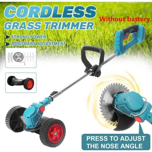 For Makita 18V Battery Electric Lawn Mower Cordless Brushcutter Trimmer Bush Grass Pruning Cutter Garden Tools (Only Tool)