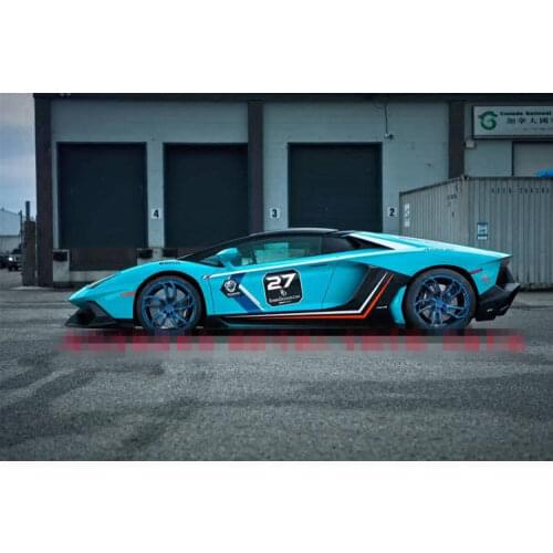 Car stickers For Lamborghini Aventador body modified decorative door stickers racing film