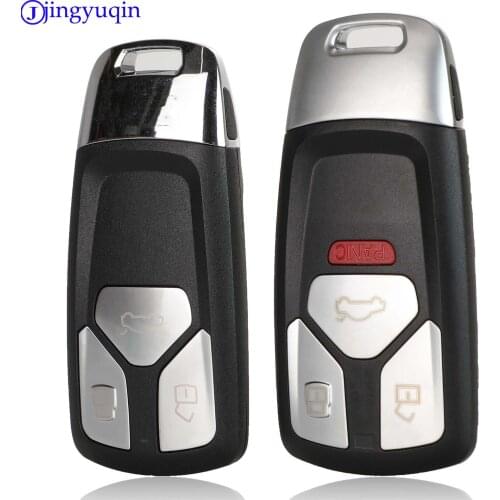 Jingyuqin Remote 3 4 Buttons Car Key Case For Audi A4 New A4L A5 A6L QT S5 S7 Q7 TTS Auto Protection Key Shell Accessories
