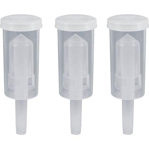 3PCS Homebrew Beer Cylinder Fermentor Air Lock One Way Exhaust Water Sealed Check Valve for Home Beer Ferment Wine Making Brew