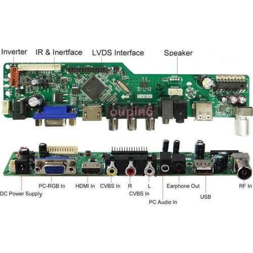 For LTN141XB-L04 VGA HDMI USB AV Resolution TV 1 lamps 14.1" Interface Module Digital Signal Controller Board 30pin 1024X768
